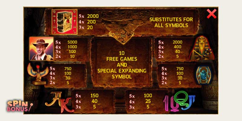 book of ra free games feature