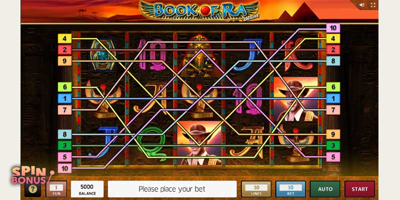 book of ra win-lines