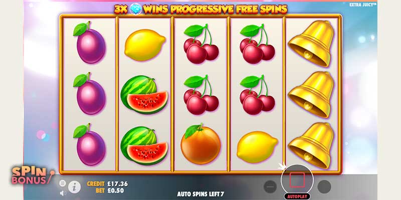 extra juicy free spins