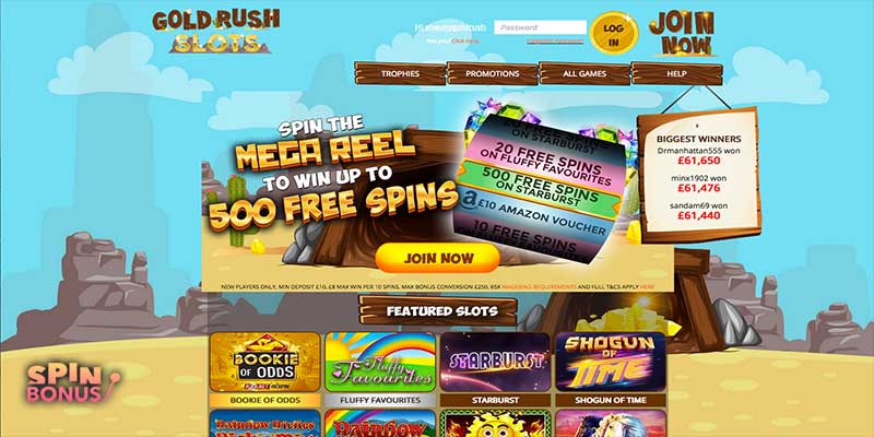 gold rush slots promotions