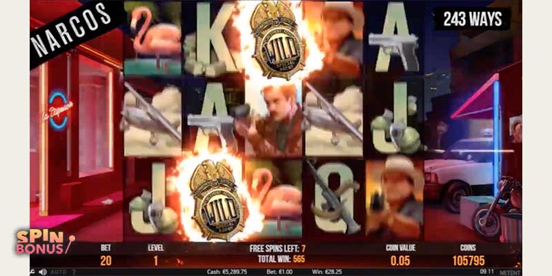 narcos slot wilds