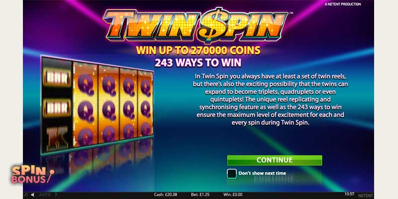 twin spin ways to win